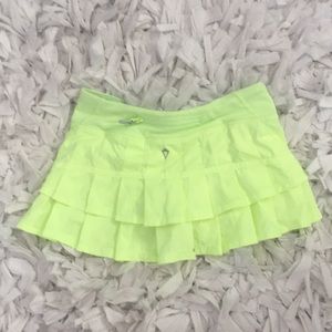Ivivva bright yellow tennis skirt